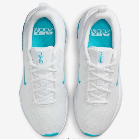 Nike Women's air zoom Bella 7 White and Teal Sneakers - Picture 7 of 12